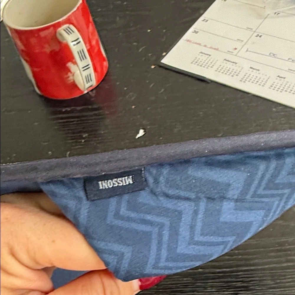 Missoni for Delta Blue Zigzag Men's Slippers - Picture 2 of 4